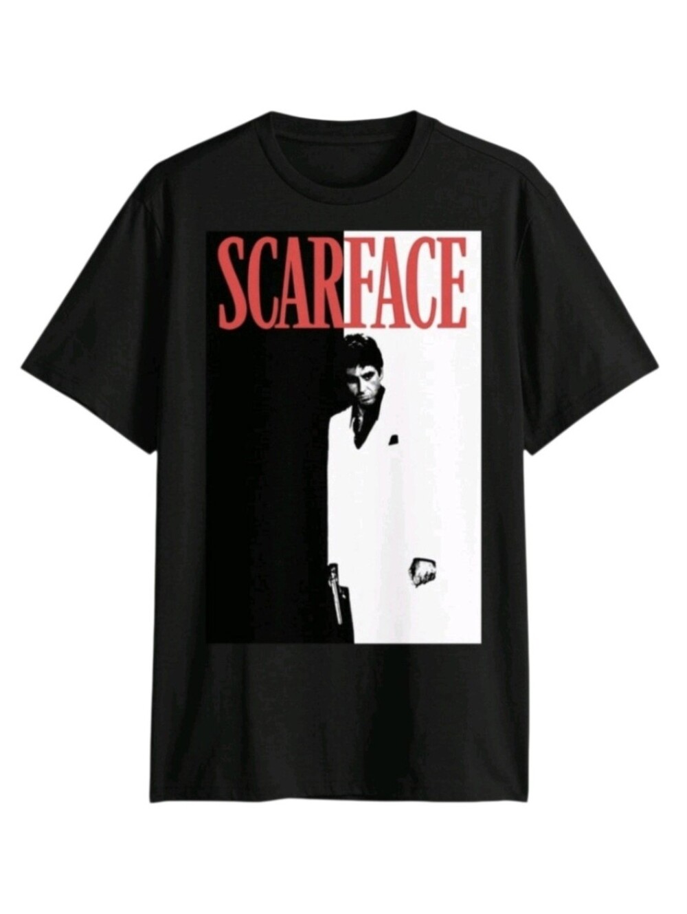 Scarface Tony Montana Men's Poster Graphic Tee Shirt in Black, Size L NWT!